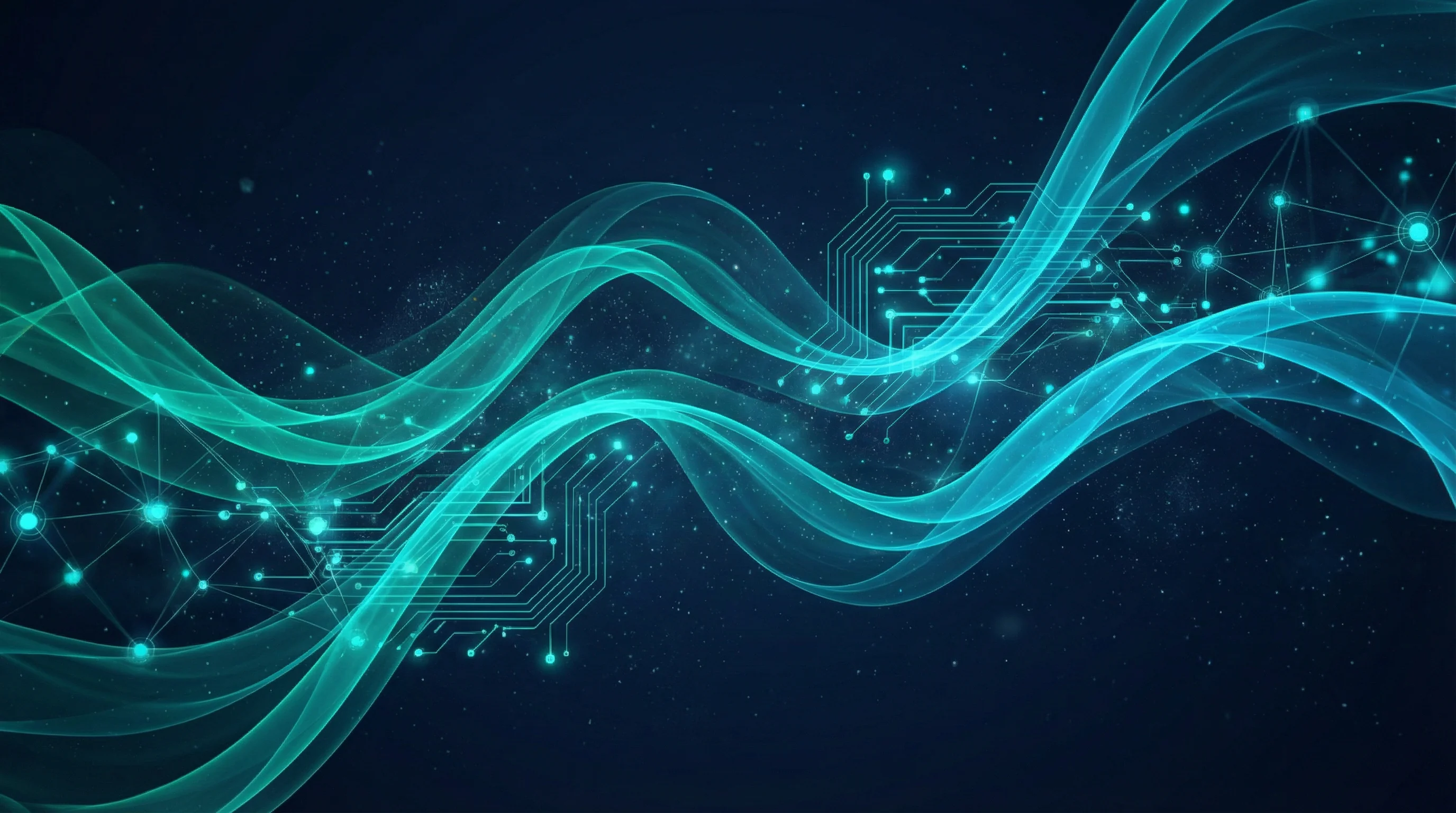 Digital transformation technology background with abstract network connections